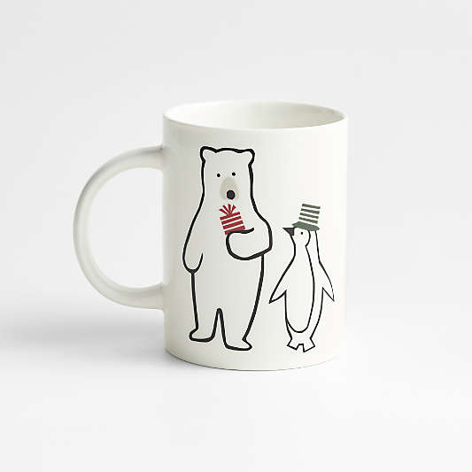 Joan Anderson 12-oz. Arctic Friends Bear and Penguin Christmas Mug