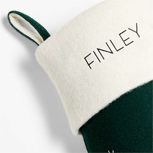 Arctic Friends Polar Bear Wool Christmas Stocking by Joan Anderson