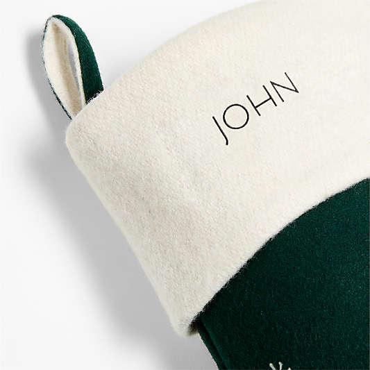 Arctic Friends Reindeer Wool Christmas Stocking by Joan Anderson