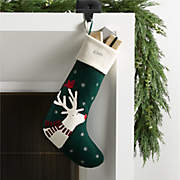 Arctic Friends Bunny Wool Christmas Stocking by Joan Anderson +