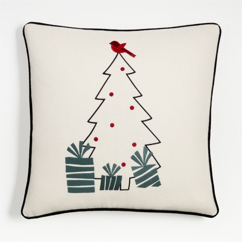 Arctic Friend Fox 23x23 Holiday Throw Pillow with Feather Insert by Joan  Anderson + Reviews