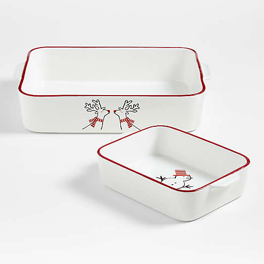 Joan Anderson Arctic Friends Baking Dishes, Set of 2