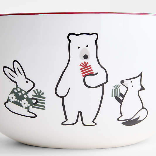 Arctic Friends Ceramic Mixing Bowl, Set of 3 by Joan Anderson