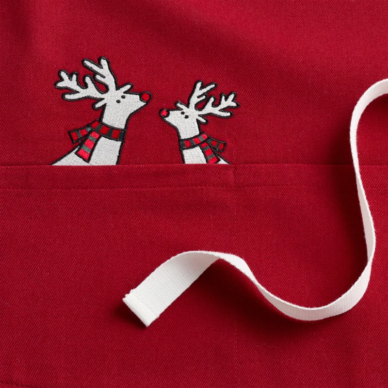 Arctic Reindeer Organic Cotton Kids Apron by Joan Anderson - image 4 of 6