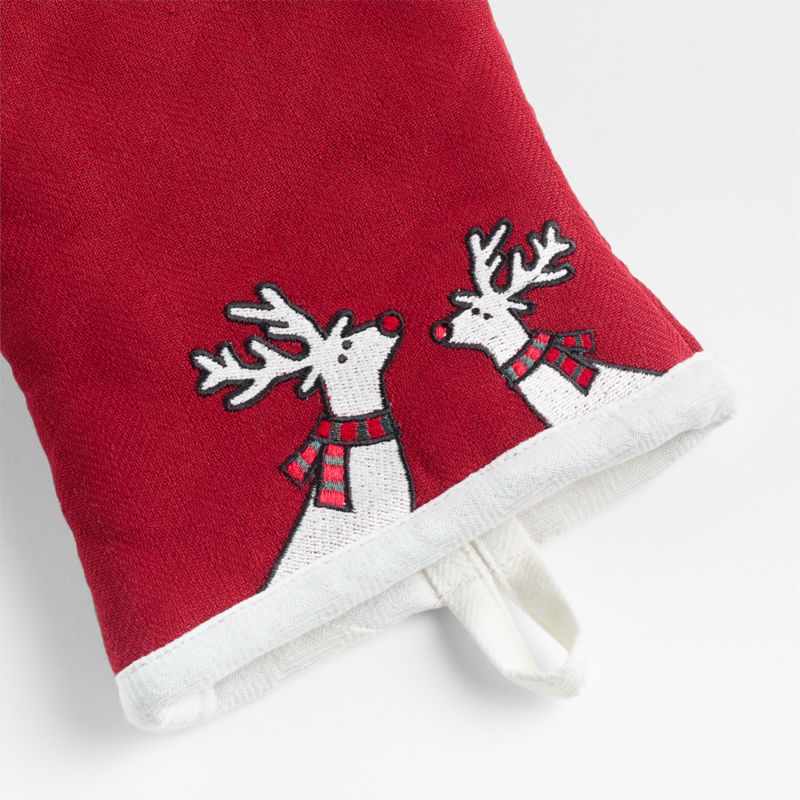 Arctic Reindeer Organic Cotton Oven Mitt by Joan Anderson - image 4 of 8