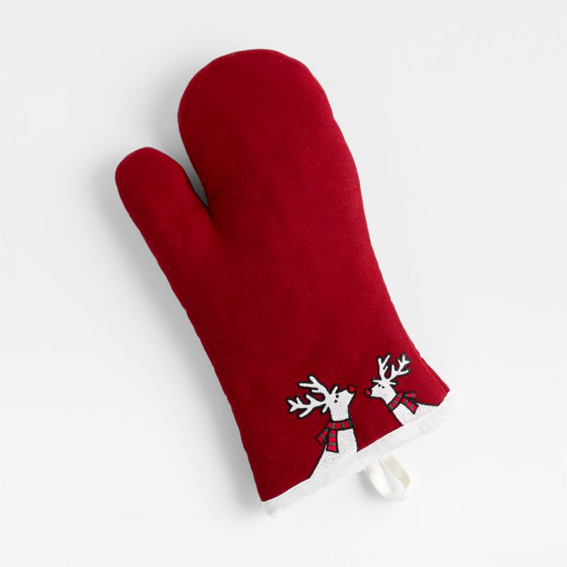 Arctic Reindeer Organic Cotton Oven Mitt by Joan Anderson - image 0 of 8