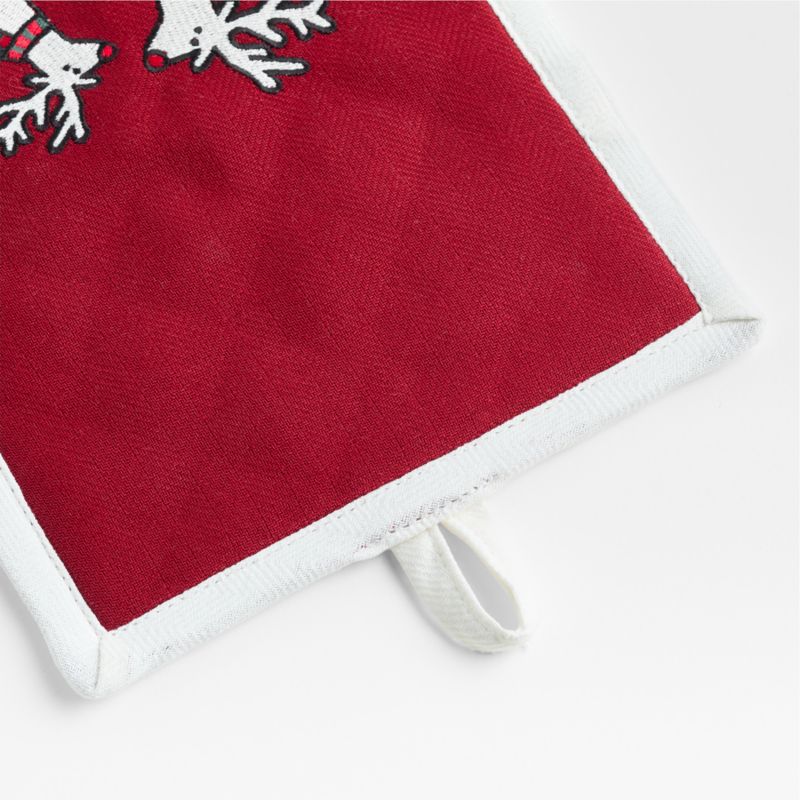 Arctic Reindeer Organic Cotton Pot Holder by Joan Anderson - image 4 of 7