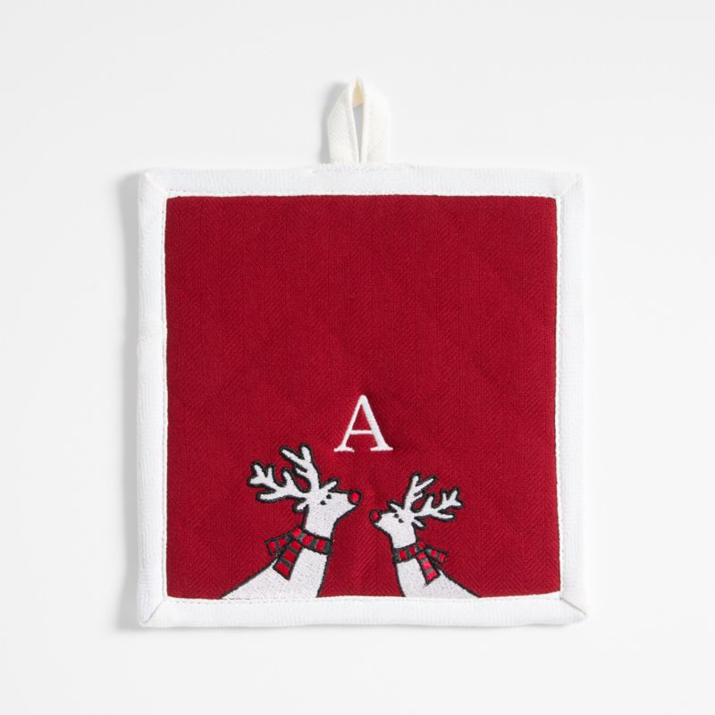 Arctic Reindeer Organic Cotton Pot Holder by Joan Anderson - image 6 of 7