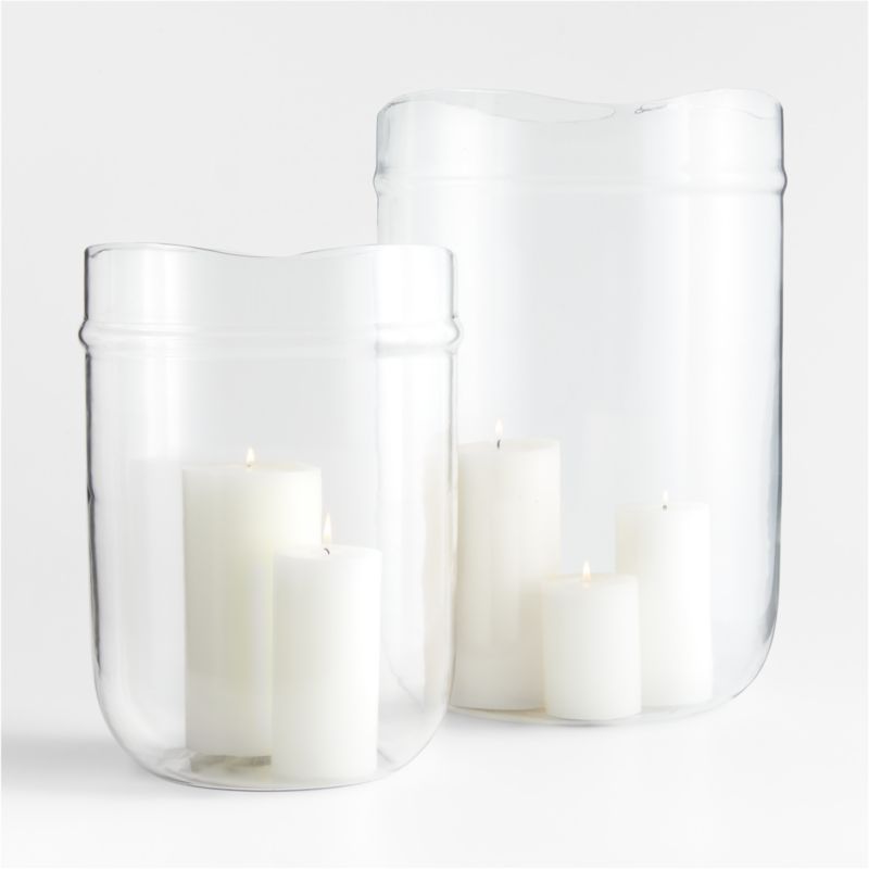 Arden Extra-Large Glass Pillar Candle Holder 20" by Jake Arnold