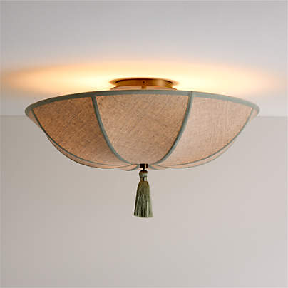 Bates 24" Semi Flush Ceiling Light by Jake Arnold