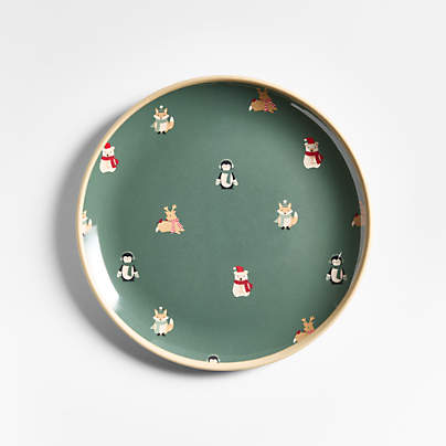 Joan Anderson Fair Isle Friends Kid's Melamine Plate