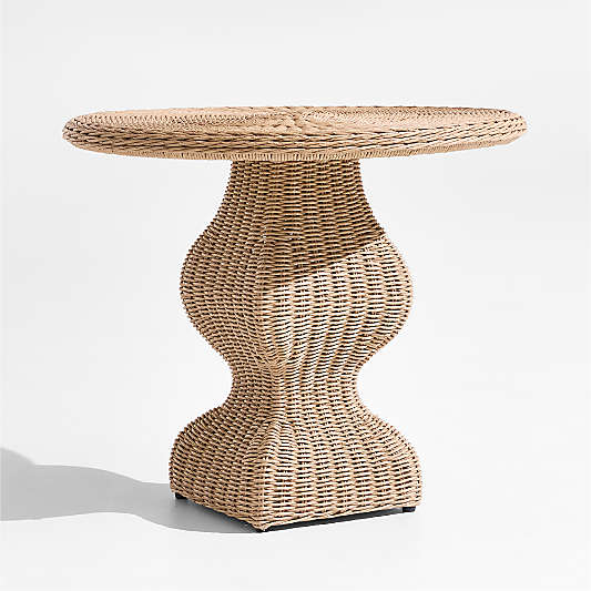 The Felix Wicker Outdoor Accent Table by Jake Arnold