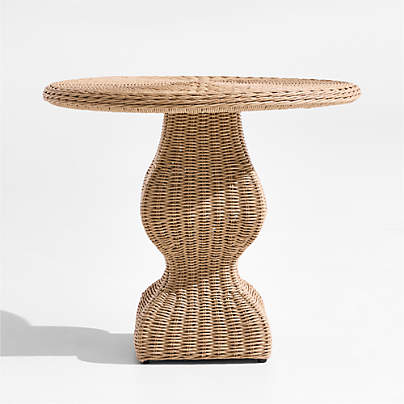 The Felix Wicker Outdoor Accent Table by Jake Arnold