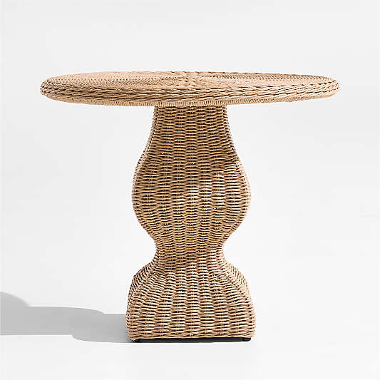 The Felix Wicker Outdoor Accent Table by Jake Arnold
