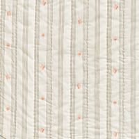 Francis Green Coral Reef Embroidered Stripe Kids Twin Quilt by Jake Arnold