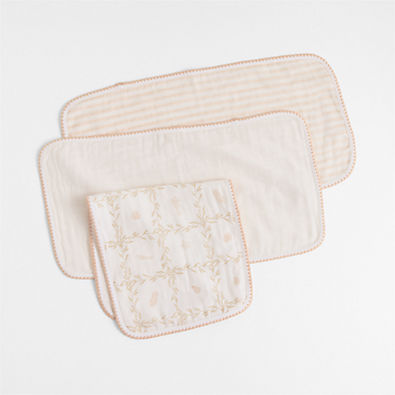 View Frankie Pink Baby Burp Set by Jake Arnold details