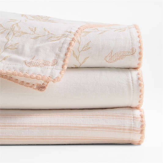 Frankie Pink Baby Swaddle Set by Jake Arnold