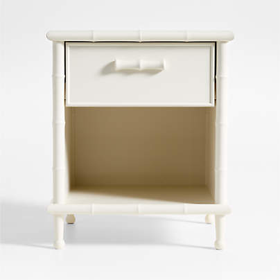 Harben Bamboo Linen White Kids Nightstand by Jake Arnold