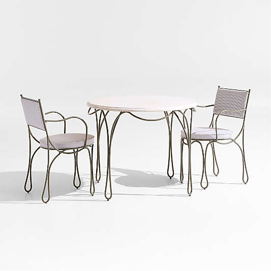 The Harpen Metal Bistro Outdoor Dining Set by Jake Arnold