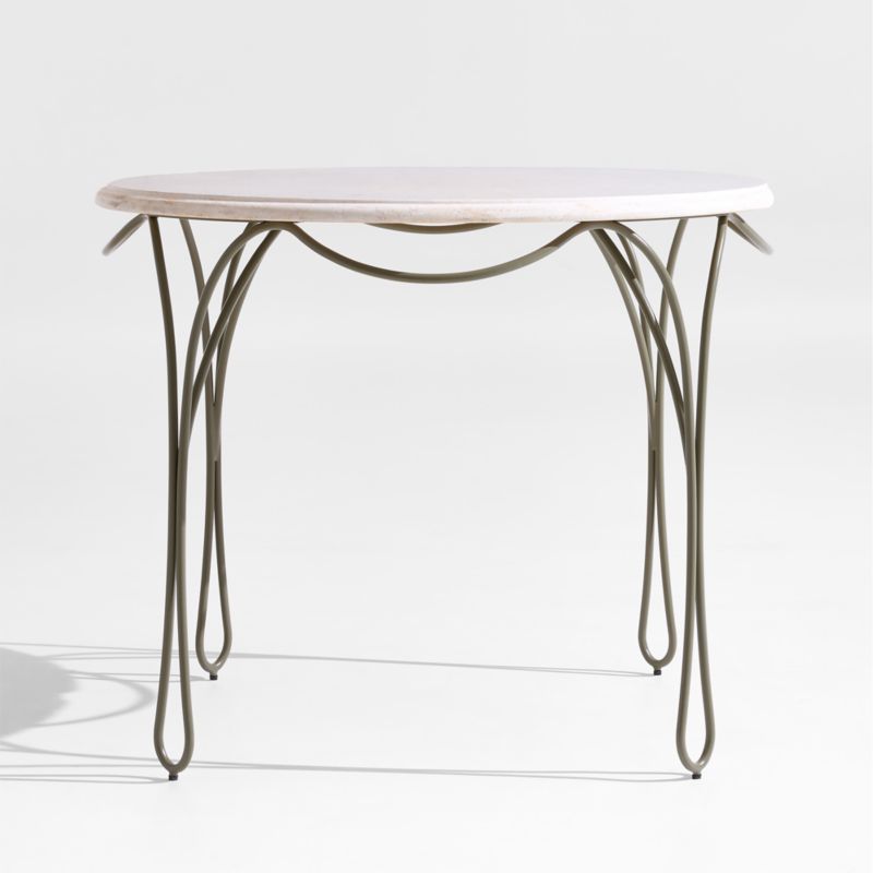 Viewing product image The Harpen 36" Outdoor Metal Bistro Table by Jake Arnold - image 1 of 6