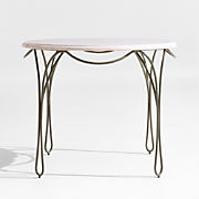 The Harpen Metal Outdoor Dining Arm Chair by Jake Arnold