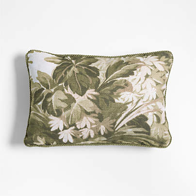 Harrow 12"x18" Dark Olive Green Outdoor Throw Pillow by Jake Arnold