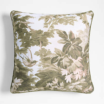 Harrow 23"x23" Dark Olive Green Outdoor Throw Pillow by Jake Arnold