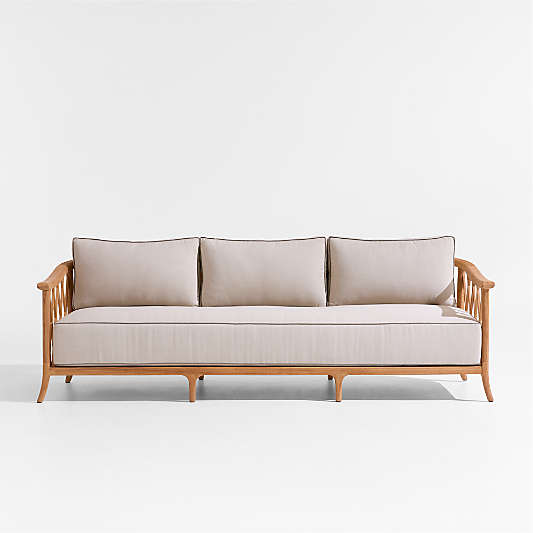 The Hartford 90" Wood Outdoor Sofa by Jake Arnold