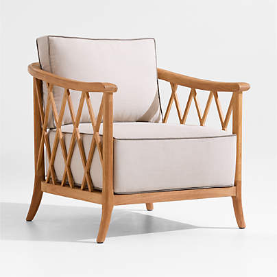 The Hartford Wood Outdoor Lounge Chair by Jake Arnold