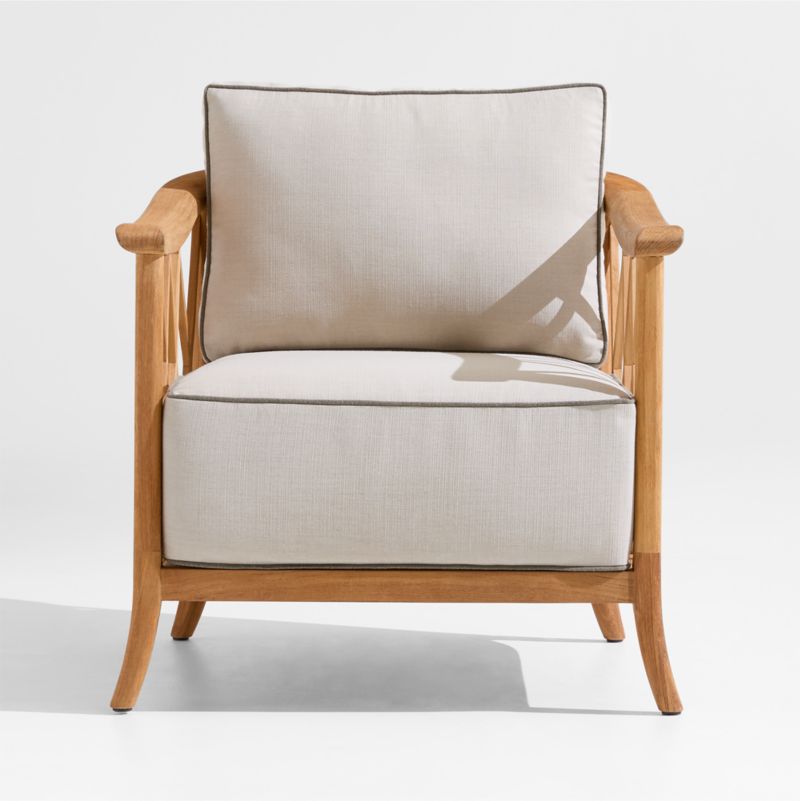 Viewing product image The Hartford Wood Outdoor Lounge Chair by Jake Arnold - image 1 of 12