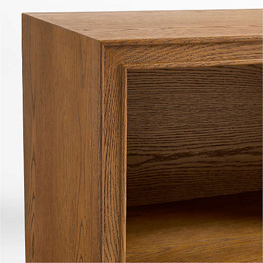 Hawes Set of 4 Modular Hazlenut Oak Wood Open Kids Bookcases by Jake Arnold