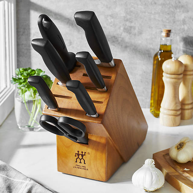 ZWILLING J.A. Henckels Four-Star 8-Piece Acacia Knife Set +