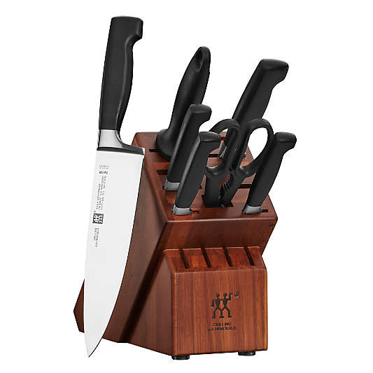 ZWILLING ® Four-Star 8-Piece Acacia Knife Set