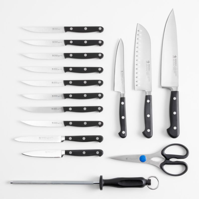 HENCKELS Classic Precision 16-Piece Kitchen Knife Set with Block, Chef Knife,  Steak Knife Set, 16-pc - Harris Teeter