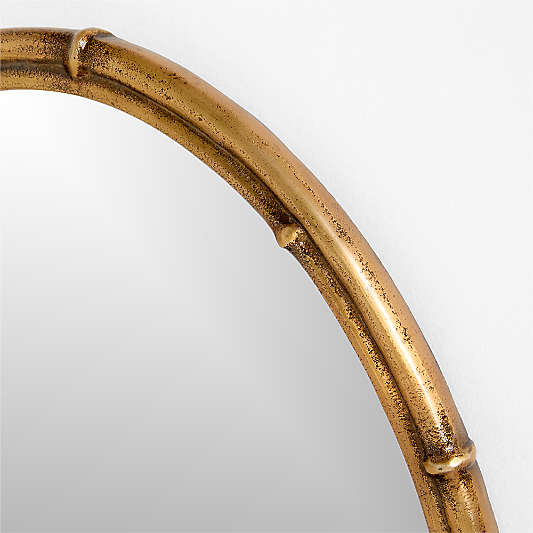Ivy Cast Metal Bamboo-Style Mirror by Jake Arnold
