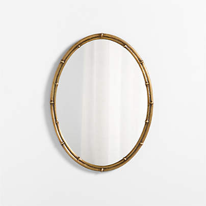 Ivy Cast Metal Bamboo-Style Mirror by Jake Arnold