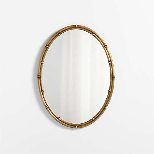 Ivy Cast Metal Bamboo-Style Mirror by Jake Arnold