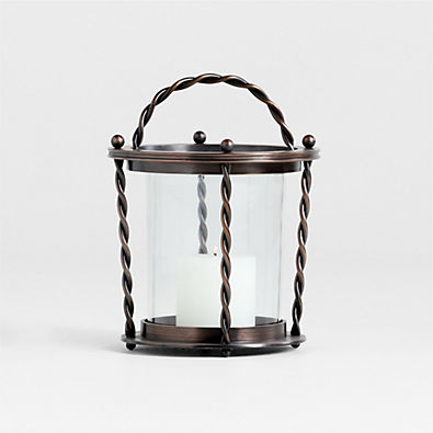 View Langdon Burnished Bronze Indoor/Outdoor Lantern 16" by Jake Arnold details