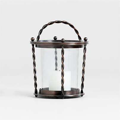 Langdon Burnished Bronze Indoor/Outdoor Lantern 16" by Jake Arnold