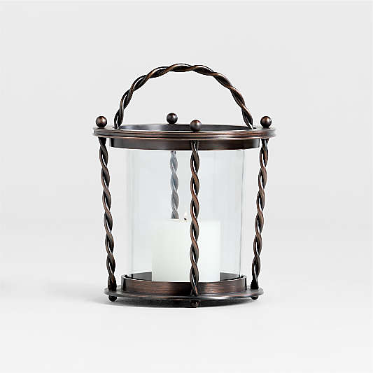 Langdon Burnished Bronze Indoor/Outdoor Lantern 16" by Jake Arnold