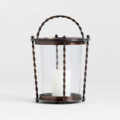 Langdon Burnished Bronze Indoor/Outdoor Lantern 20" by Jake Arnold