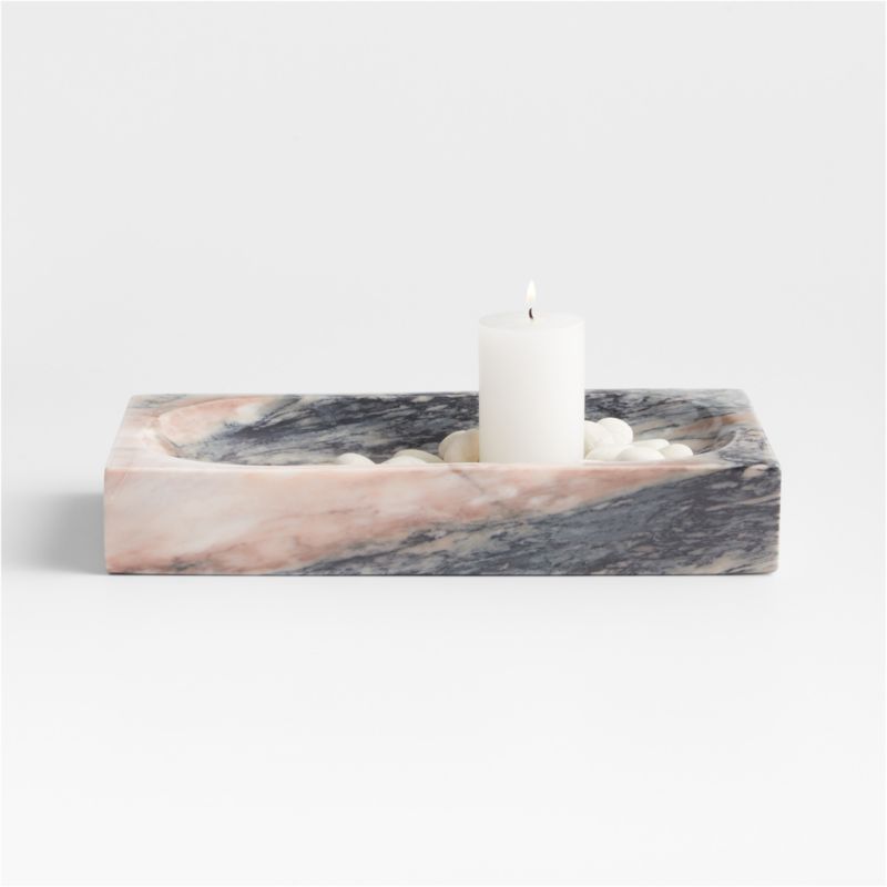 Leo Medium Marble Tray 12" by Jake Arnold - image 0 of 11