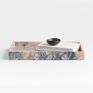 View Leo Large Marble Tray 16" by Jake Arnold details