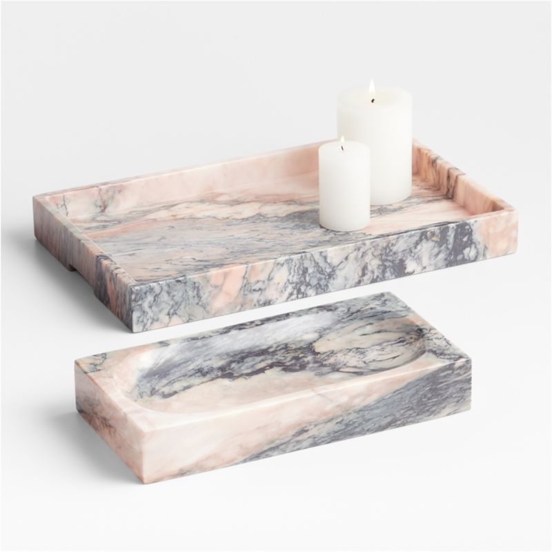 Leo Large Marble Tray 16" by Jake Arnold