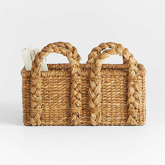 Montecito Medium Rectangular Chunky Woven Basket by Jake Arnold