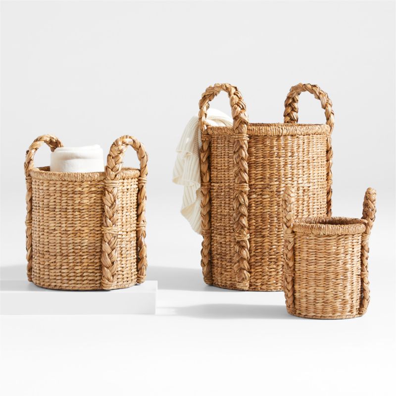Montecito Round Chunky Woven Basket by Jake Arnold