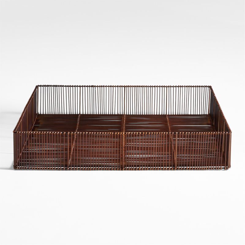 Parker Bamboo and Metal Tray by Jake Arnold