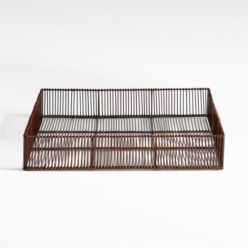 Parker Medium Bamboo and Metal Tray by Jake Arnold - image 2 of 7