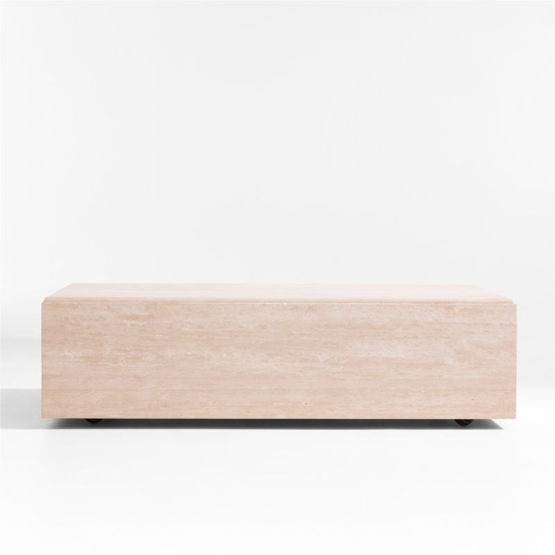 Viewing product image The Parker 54" Stone Outdoor Coffee Table by Jake Arnold - image 1 of 9