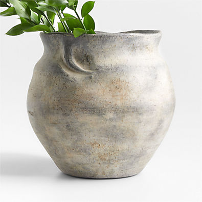 View Rue Medium Handmade Ceramic Vase 12.5" by Jake Arnold details